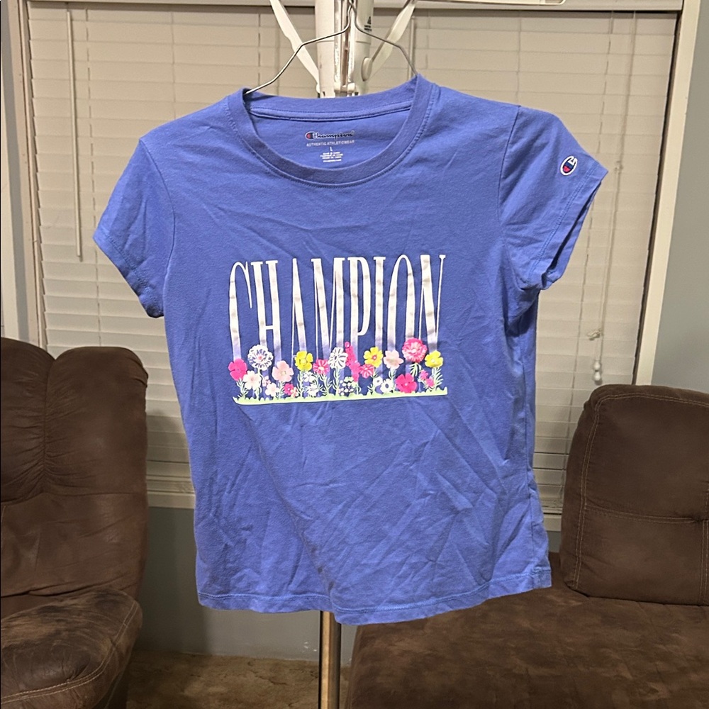 Champion Floral Blue Tee
